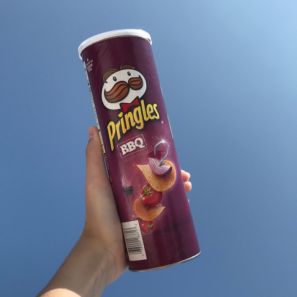 original bbq pringles box from 1000 b.c